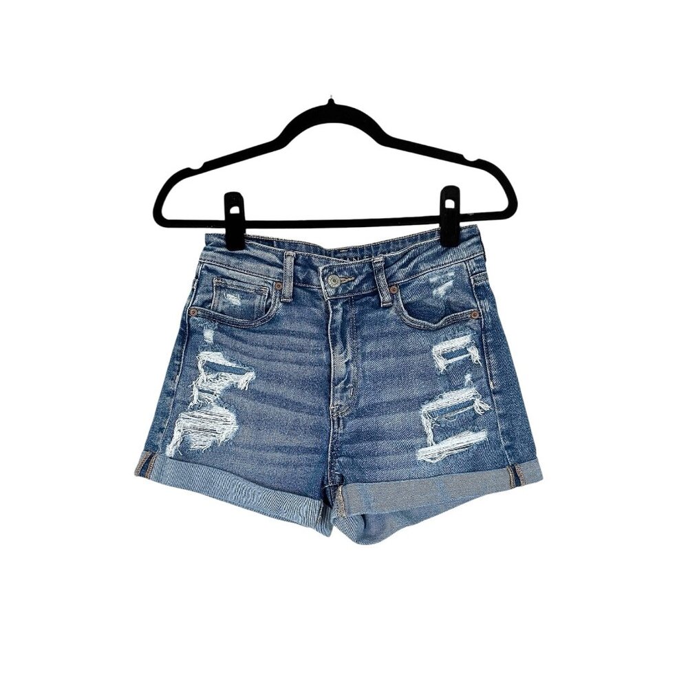 American Eagle Stretch Crossover Denim Mom Short